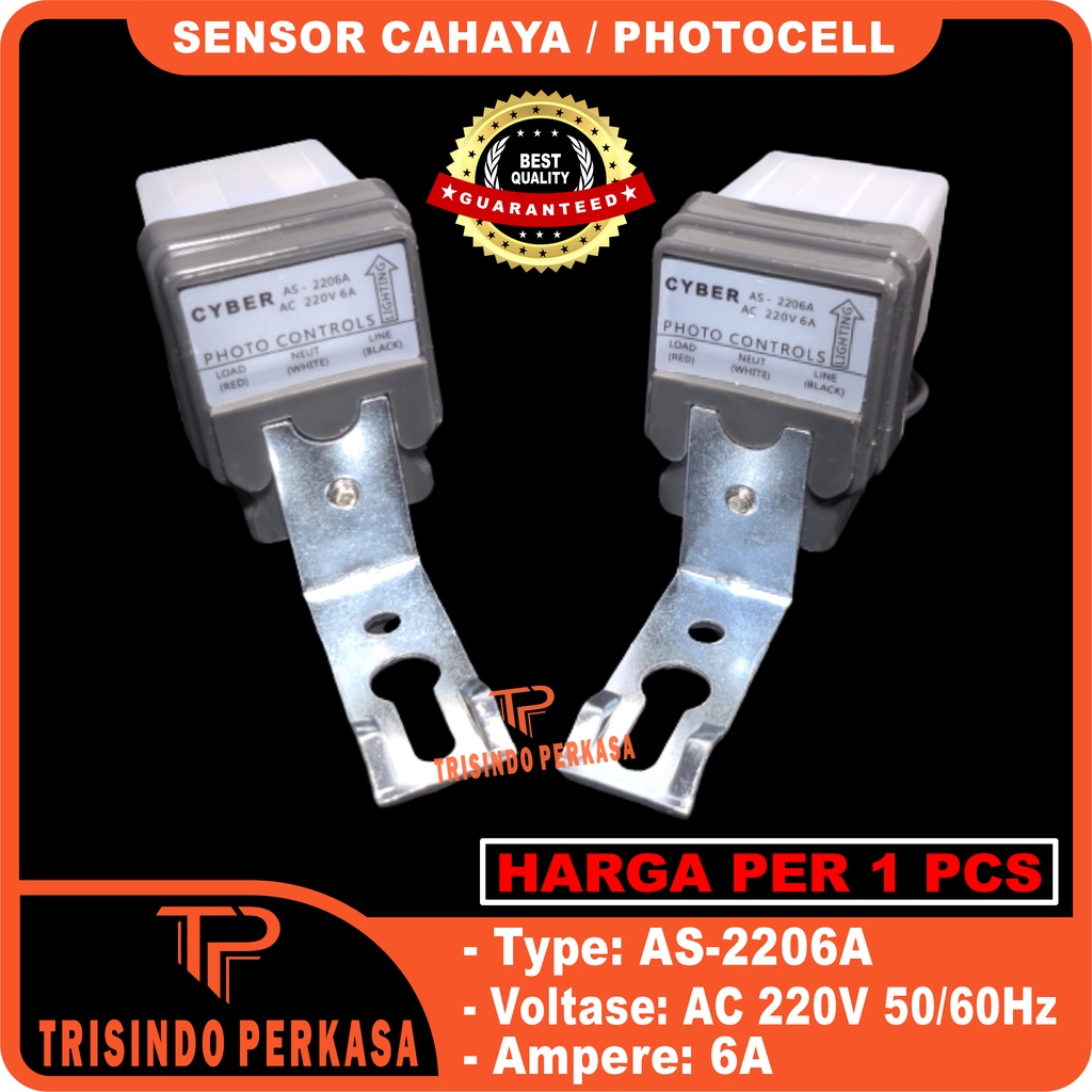 Sensor Cahaya Photo Foto Cell 6A (model Selcon)