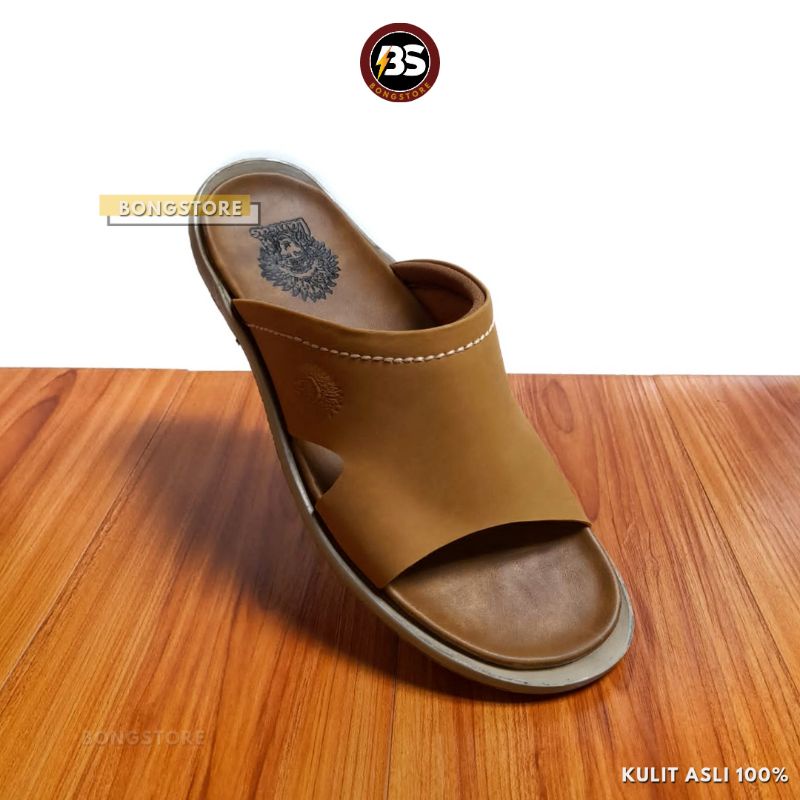 Sandal Pria Selop Kulit Asli Premium Sandal Pria Slide Slip on Premium