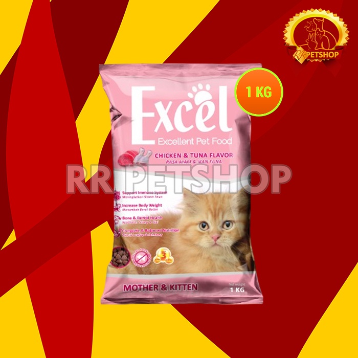 Makanan Kucing Excel Cat Food 1 KG