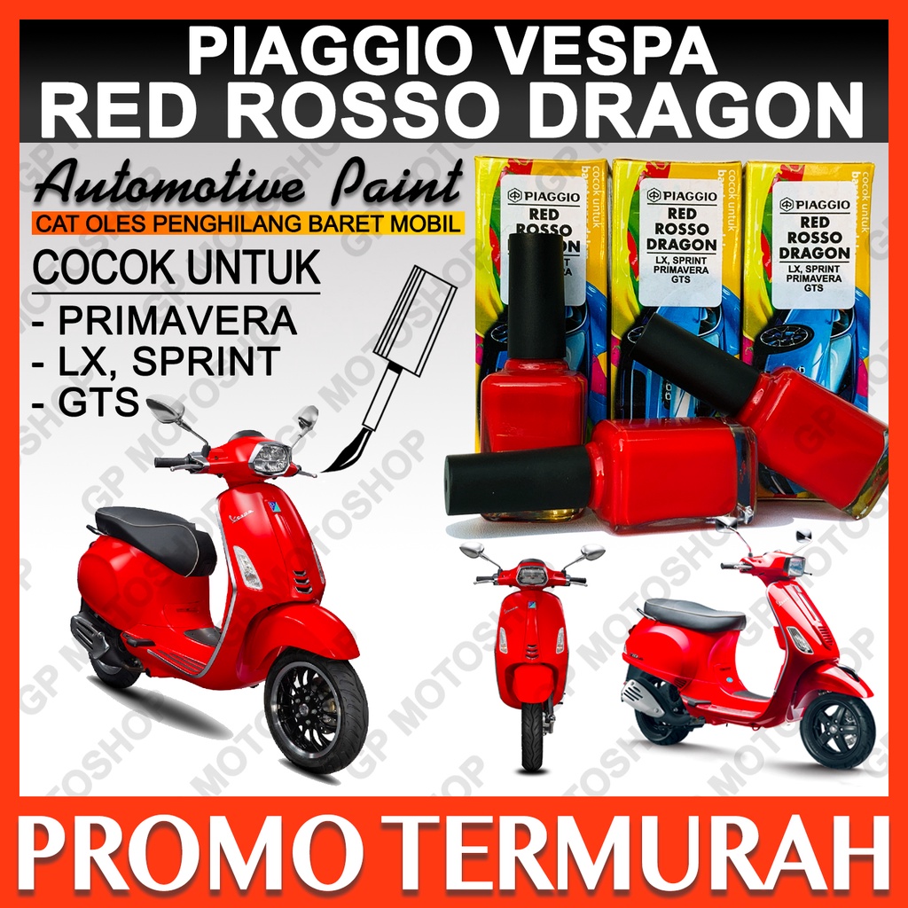 Piaggio Red Rosso Dragon Cat Oles Penghilang Baret Motor Vespa Matic Primavera LX S Sprint All Model