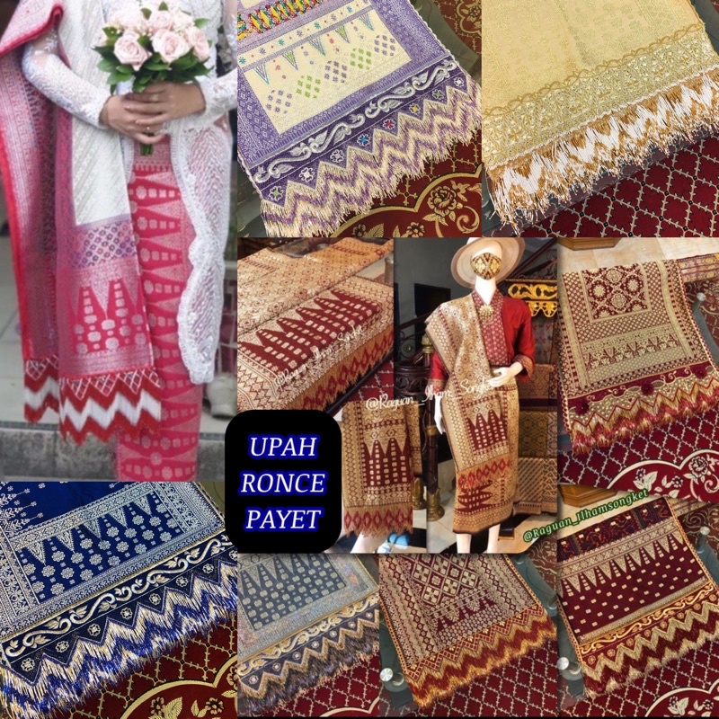 Jual Blm Termasuk Songket / RONCE PAYET SELENDANG (upah Pasang Ronce ...