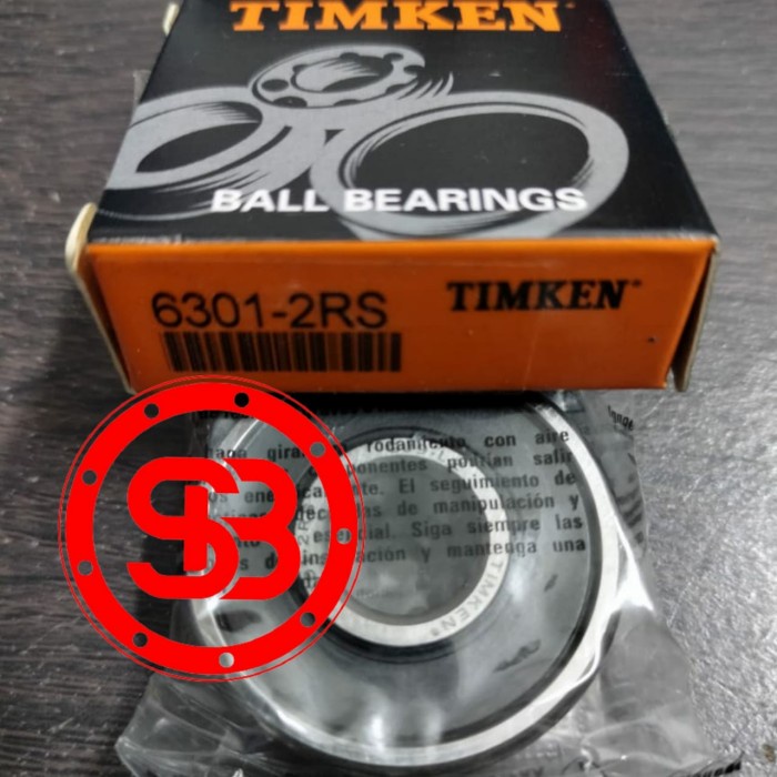 Bearing 6301 2RS / 6301 2RS C3 TIMKEN ORIGINAL