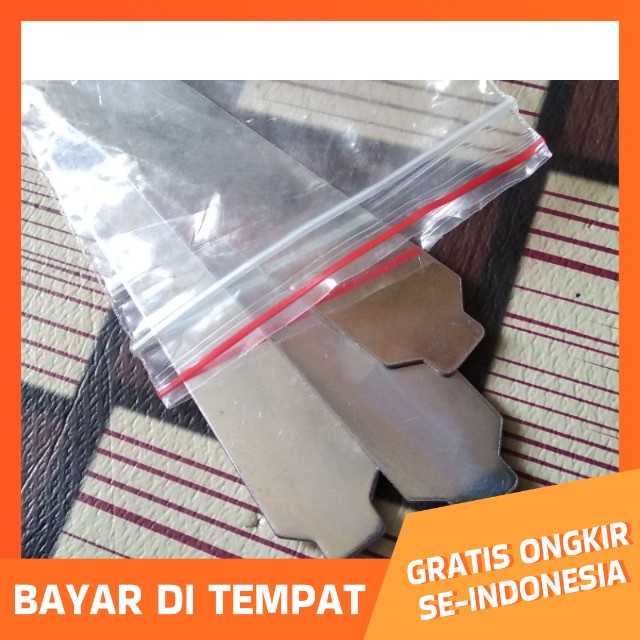 1PAK / 3 PICS PLAT RAPID STAINLESS - SPAREPART HEKTER TEMBAK & MESIN RAPID TEMBAK R23