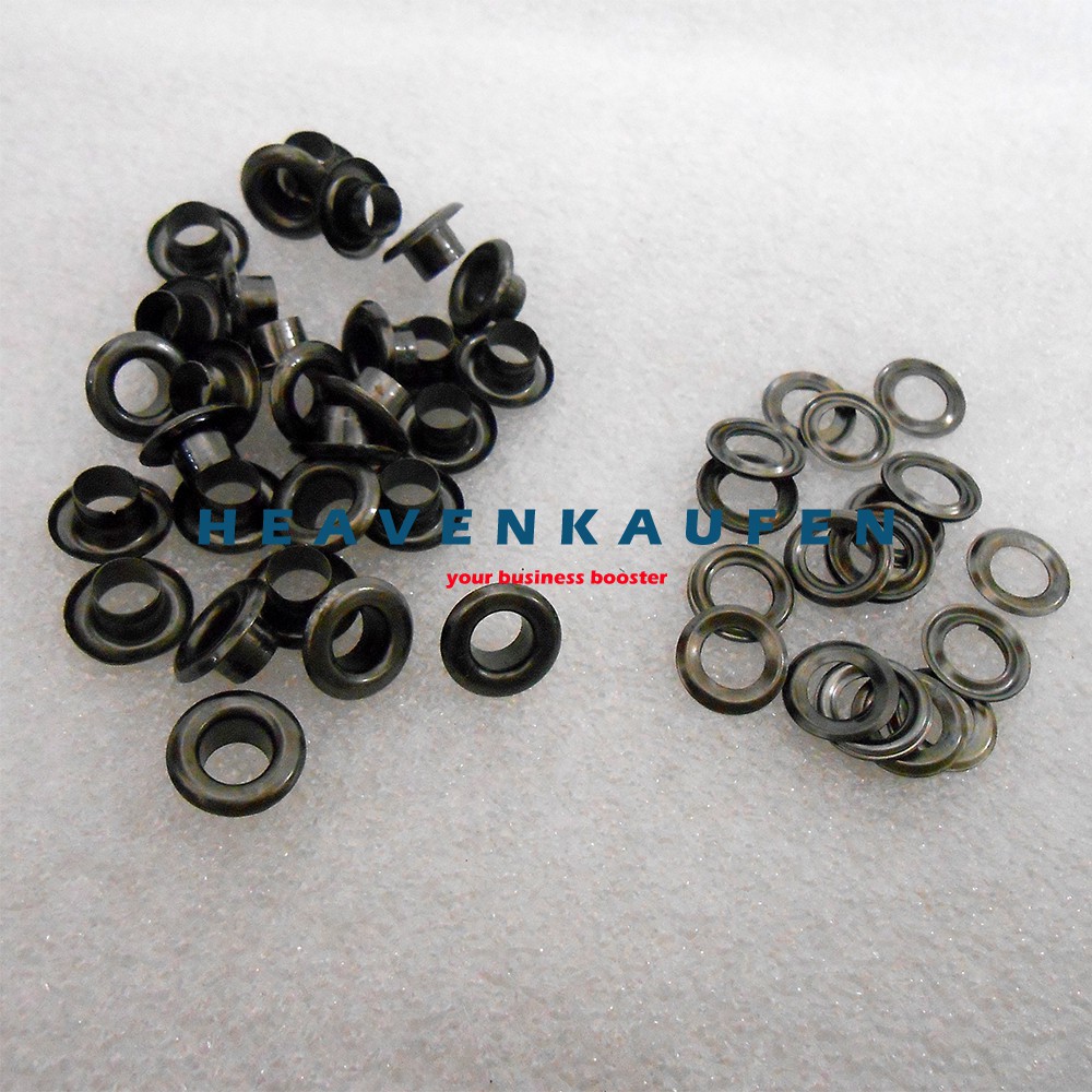 Mata Ayam Eyelet 6 mm Warna Black Nikel Harga Per Pack isi 50 Pcs