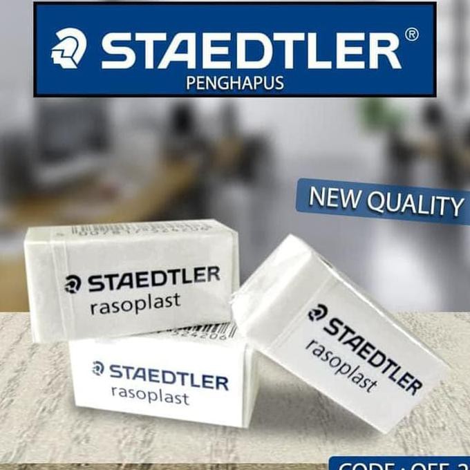 

JUAL PENGHAPUS STAEDTLER RASOPLAST PUTIH ERASER (OFF-20) MURAH