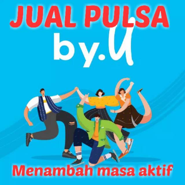 Pulsa by.U dari telkomsel 1rb, 2rb, 3rb, 4rb, 5rb, 6rb, 7rb, 8rb, 9rb, 10rb