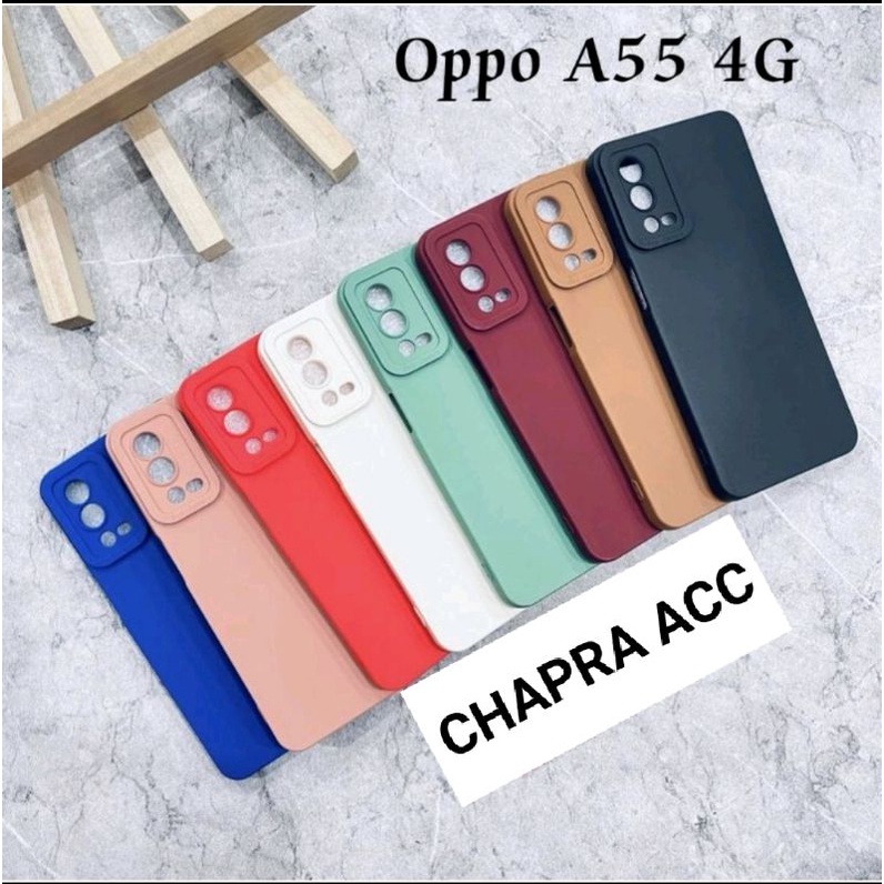 Soft case/slikon/kondom/case terbaru macaron pro camera/kamera type Hp Oppo A55 4G