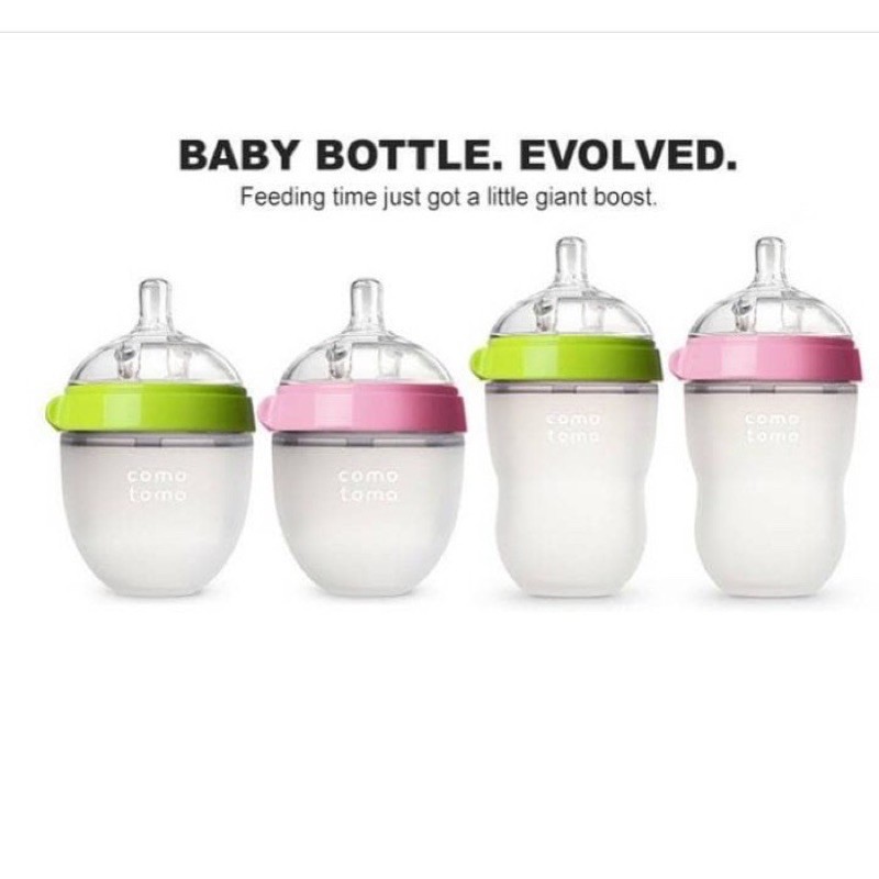 Comotomo Bottle Bayi botol susu/botol bayi berbahan silikon