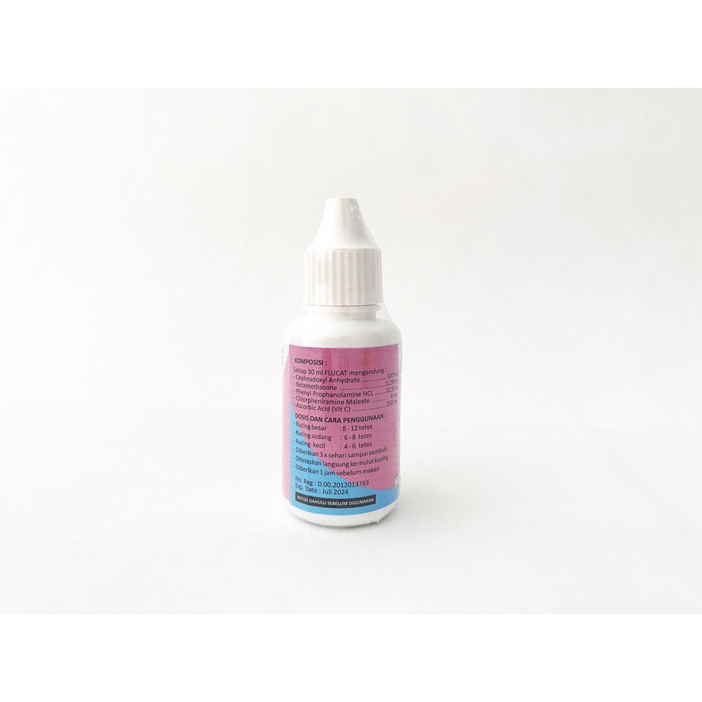 Flucat Drop 30 ml - Obat Flu Pilek Untuk Kucing Cat Kitten