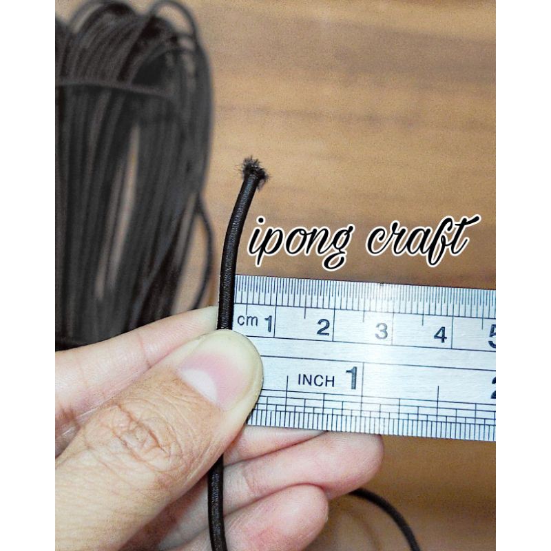 Tali Elastis Bulat 3mm /Tali Elastis Masker Bulet  3mm
