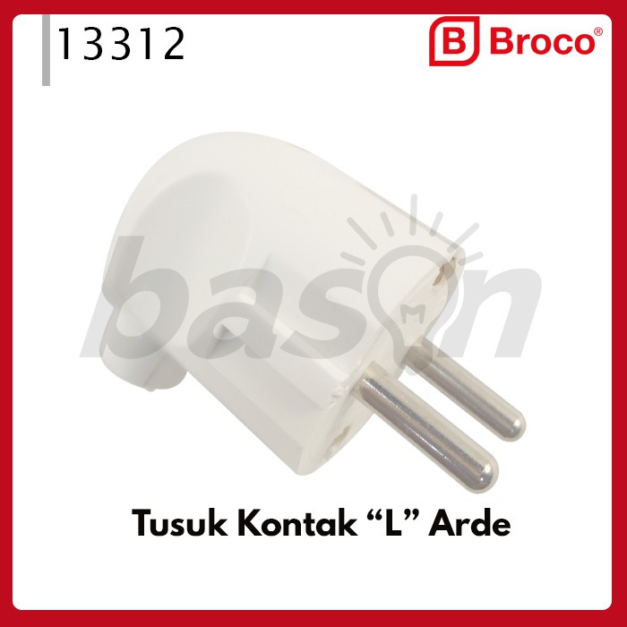 BROCO 13312 STD 2-Pole Plug Sideway 16A 250V Steker L Arde