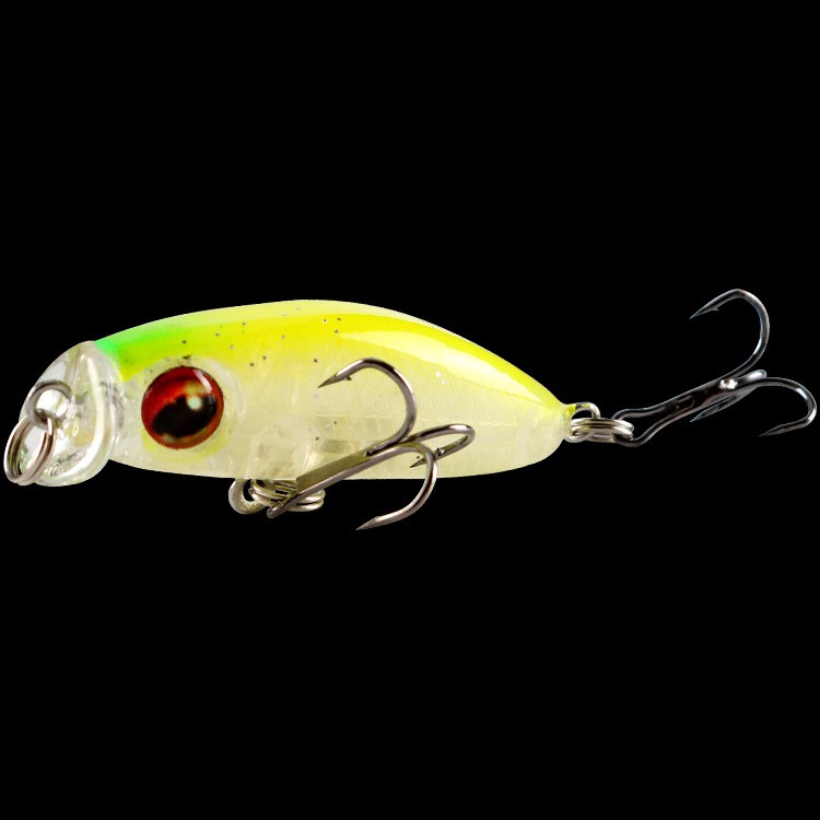 Shengyao 1Pcs Mini Popper Umpan Pancing Minnow 4.3cm 3.1g Fishing Lure Swimbait Bass Wobbler Kail Memancing Bait Crank Floating Tackle