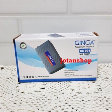 GINGA GA 001 Mesin Aerator portable Airpump Aquarium Baterai Batre pancing mancing ikan