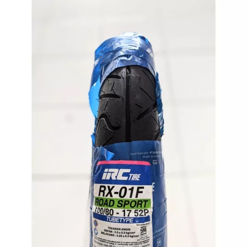 BAN LUAR IRC 100/80 RING 17 RX-01F TUBE TYPE TUBETYPE TUBTYPE BAN BELAKANG MX KING MXK MX-KING