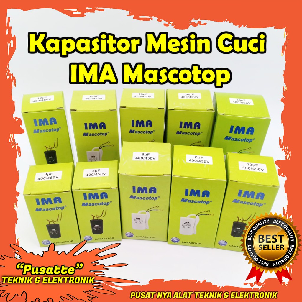 Kapasitor Mesin Cuci IMA Mascotop / capasitor IMA