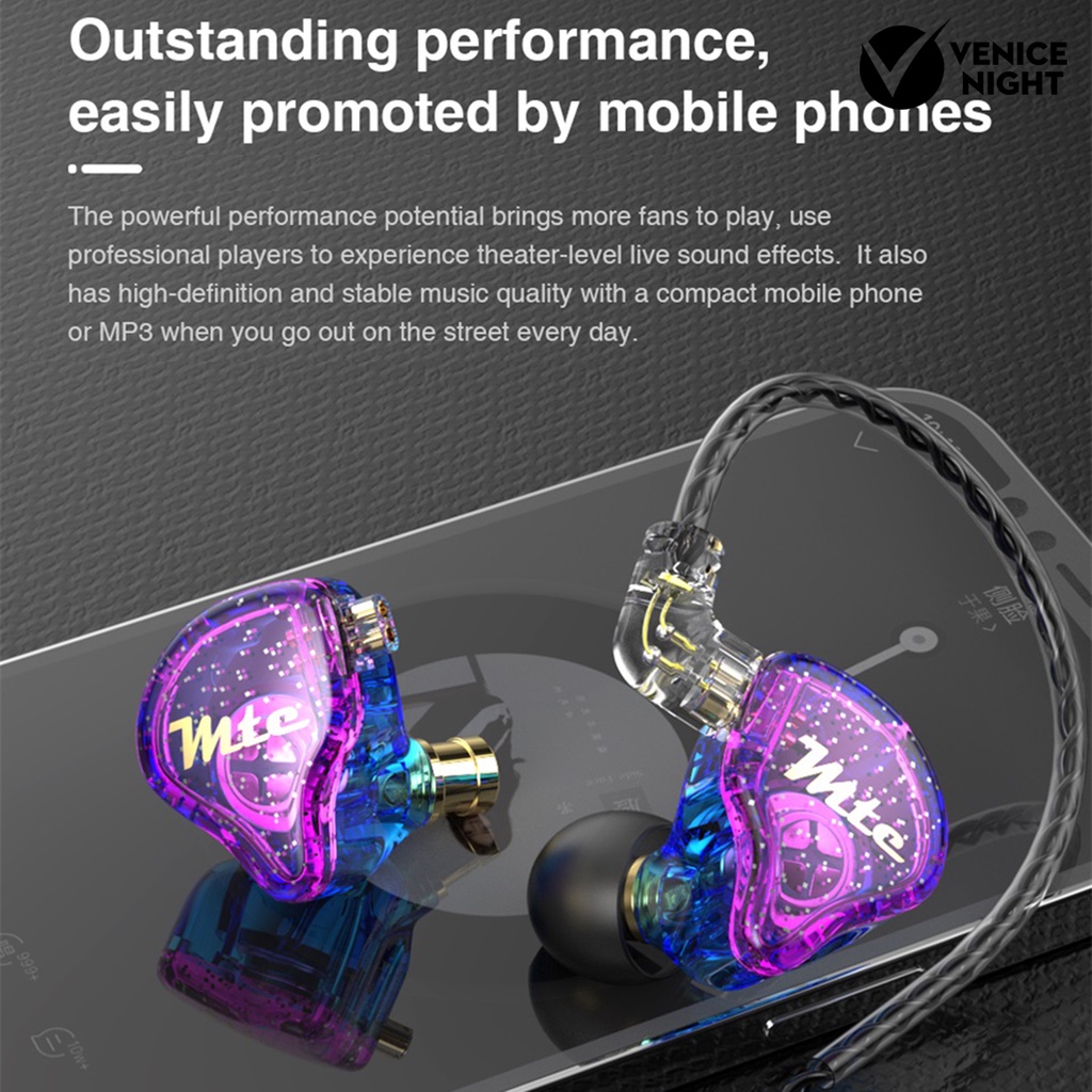 (VNEP) (Berkabel) Trn Earphone In ear HiFi Dinamis Dengan Kabel Jack 3.5mm Untuk Handphone