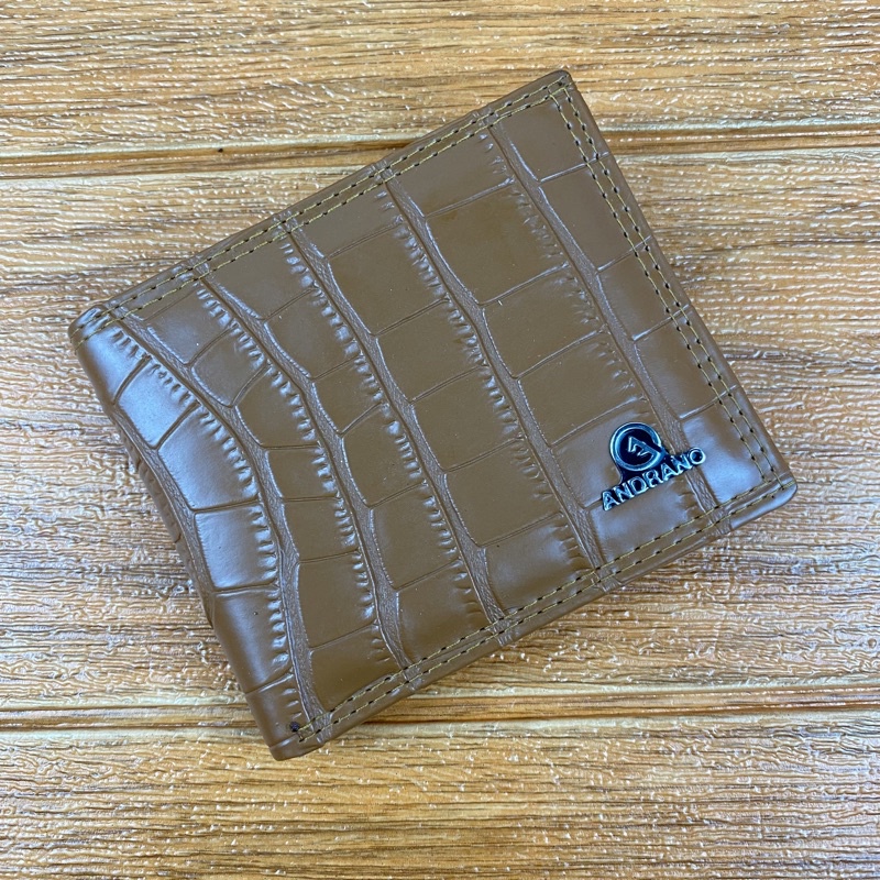 DOMPET PRIA TERLARIS BAHAN DIJAMIN TAHAN LAMA BAHAN SYNTETIS-Croco ht logo