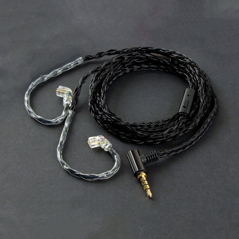 Jcally JC16S Kabel Upgrade Earphone HIFI 480 Core Untuk Shure MMCX KZ EDX ZSN ZS10 PRO TFZ T2 BL03 Aria