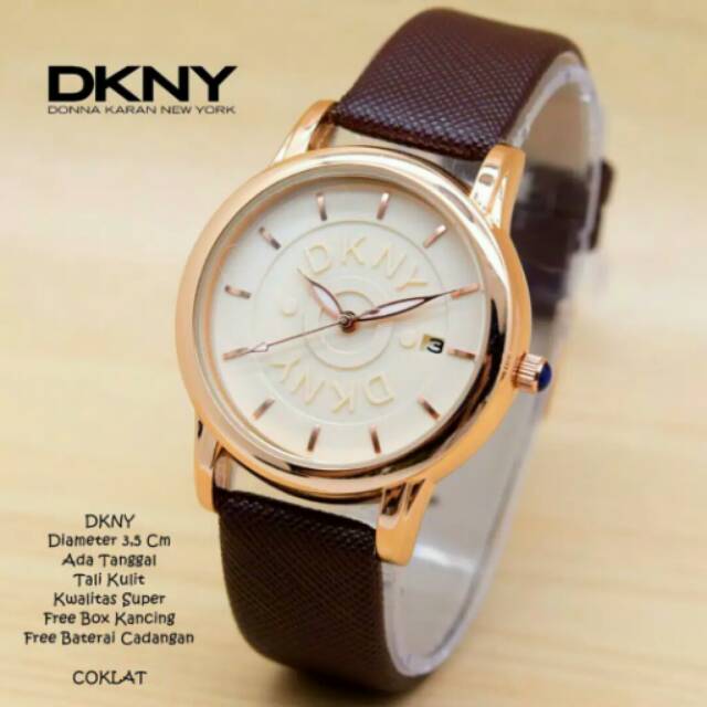 Jam DKNY kulit // Ready 6 warna
