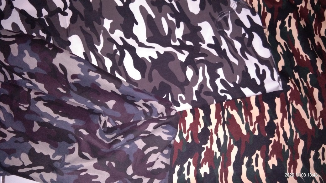 Bahan Kain Sogo Loreng Putih Hijau/kain Loreng Army Abri Tentara Anak Dewasa Meteran Gulungan (yard)