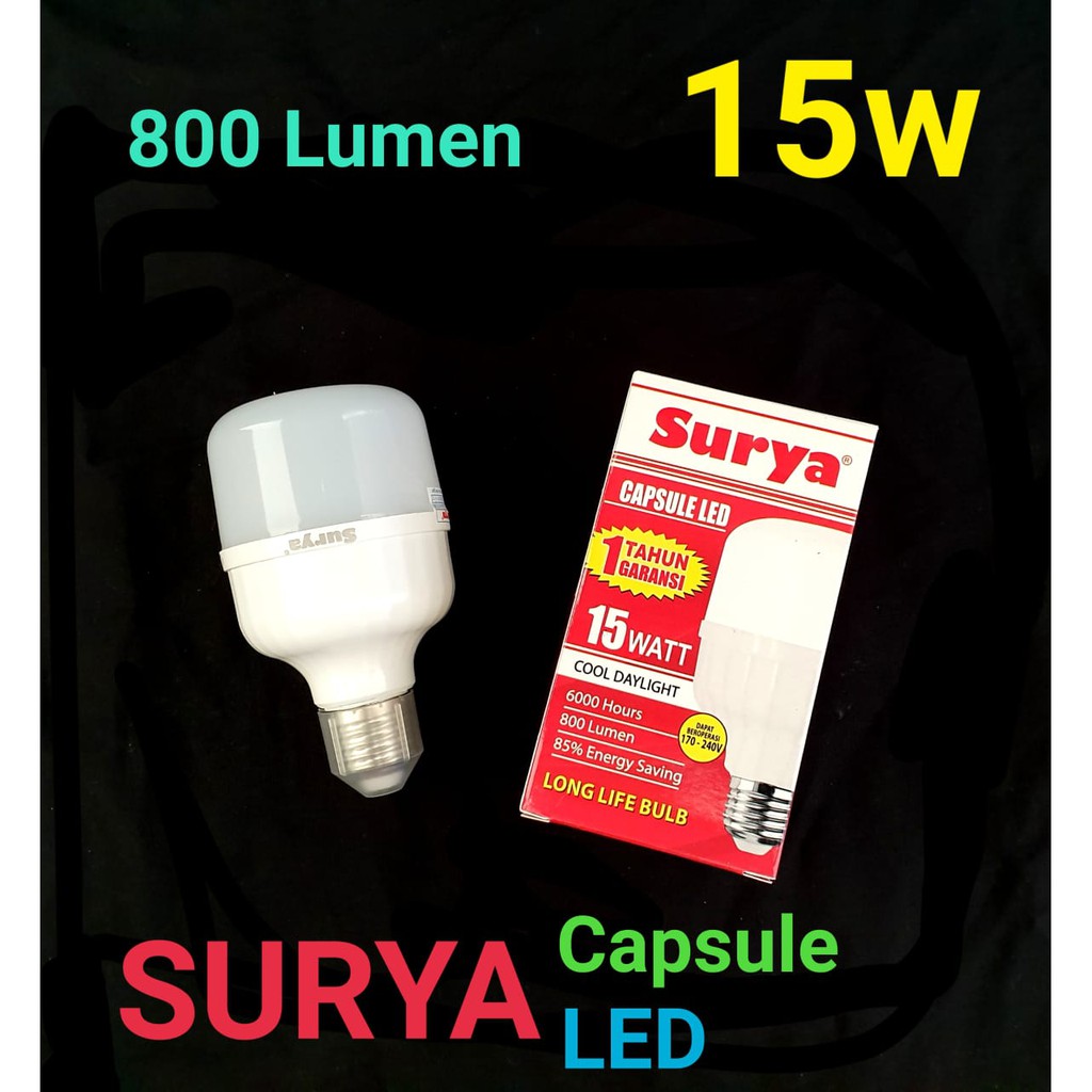 Lampu LED Surya Capsule 15 Watt Bergaransi 1 Tahun Supermurah