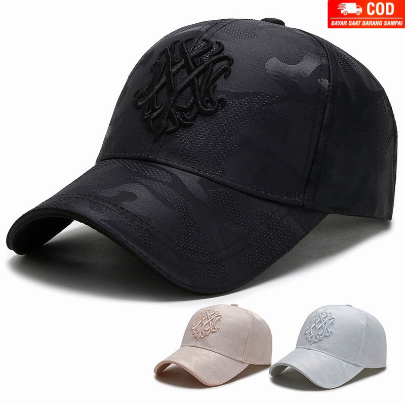 NEXTSTOP-053 Kamuflase Fashion Pria Wanita Topi Baseball Outdoor Cap(NY) distro