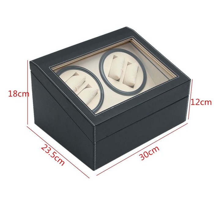 Pemutar Jam Tangan Otomatis WW001 Watch Winder 4 and 6 Bonus Adaptor