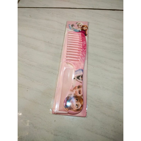 Sisir Rambut Karakter Frozen Gigi Besar set (2 Pcs)