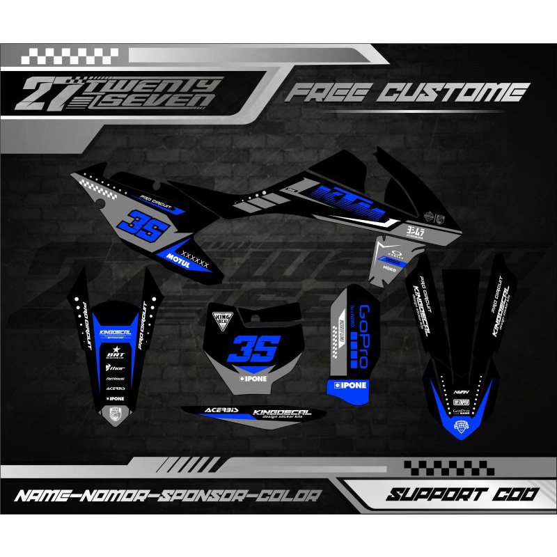 DECAL KTM 250 2017 DECAL STIKER KTM 250 2017 FULL BODY