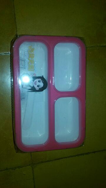 Yooyee 605 Mini Sekat 4 Lunch Box - Kotak Makan - Anti Tumpah - Asli