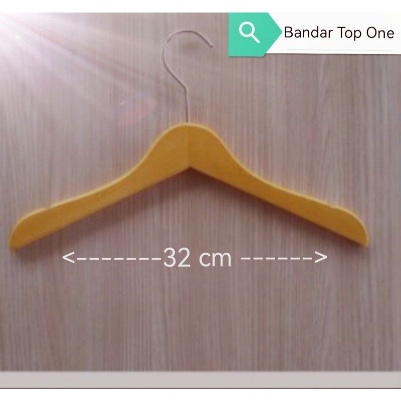 HANGER KAYU ANAK NATURAL HARGA PER 1 BH