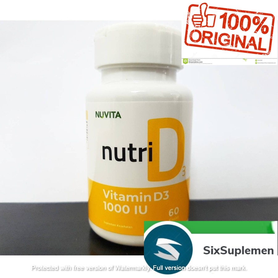 Nuvita Nutri D3 1000 iu 60 kaplet Vitamin D 1000iu Vit NutriD3 NutriD