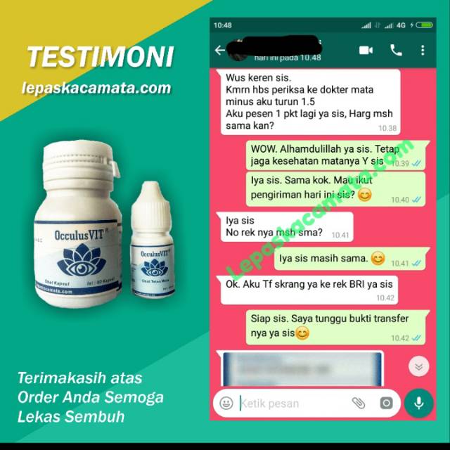 Obat  mata herbal OCCULUS VIT