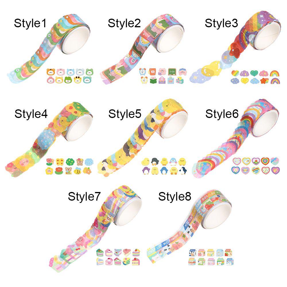 Populer Washi Tape Tearable DIY Kawaii Stiker Scrapbooking Dekoratif