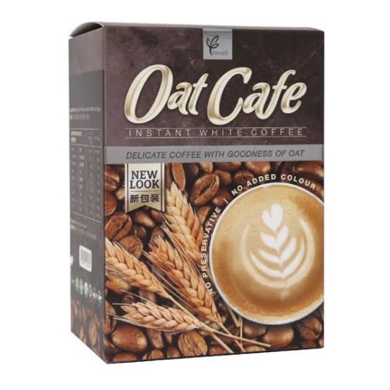 

FITWELL Oat Cafe Instant White Coffee, 12 Sachets x 30g