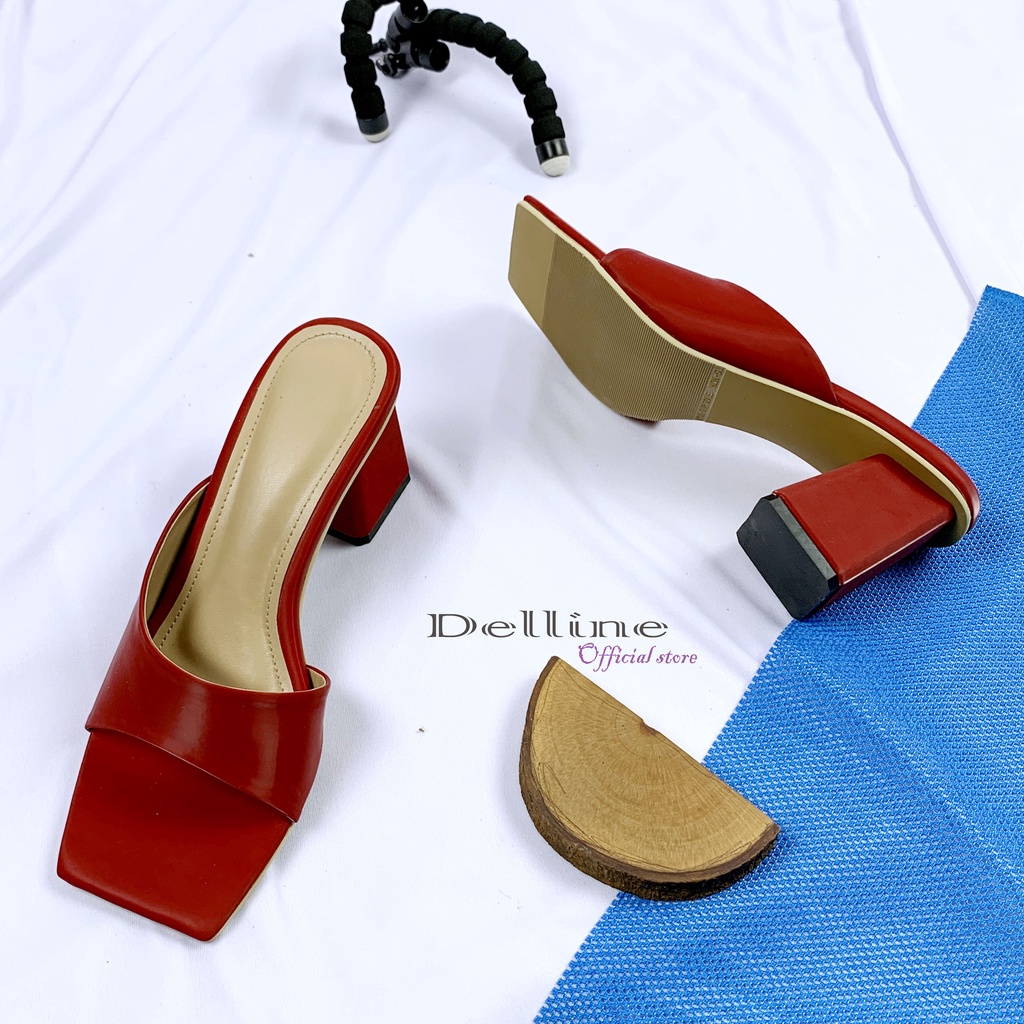 sendal wanita delline premium  hak 7 cm besti