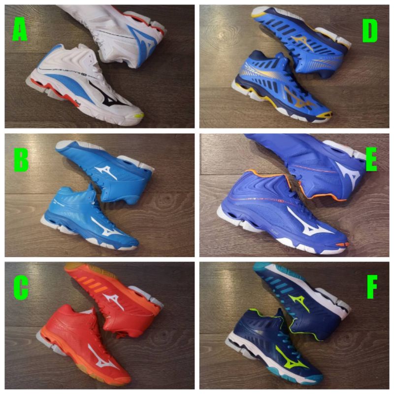 Mizuno WLZ4 + Mizuno WLZ6 Sepatu Import Premium. Sepatu Volly