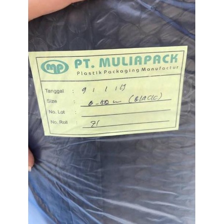 

[100%terbaik⭐] Buble wrap hitam 60cm x 50 meter / bubble wrap mulia pack [makasih,,]⭐