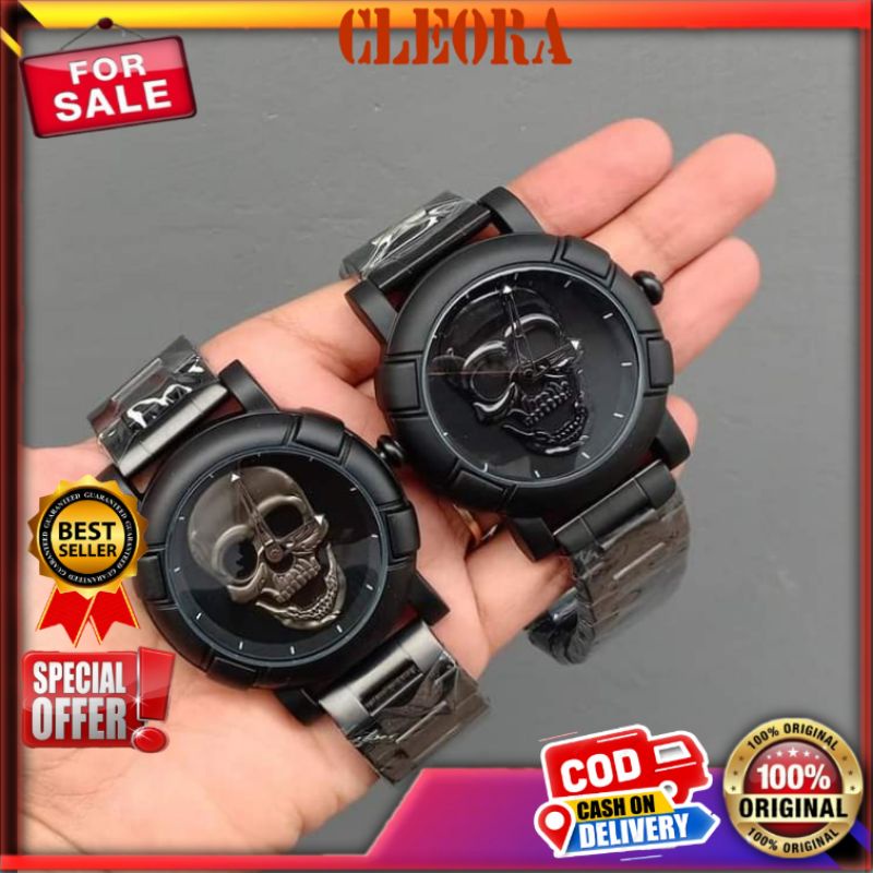 Jam Tangan Pria New SKMEI 3ATM Original Analog Tali Stainless Terbaru Arloji Jm Tahan Anti Air Jam T