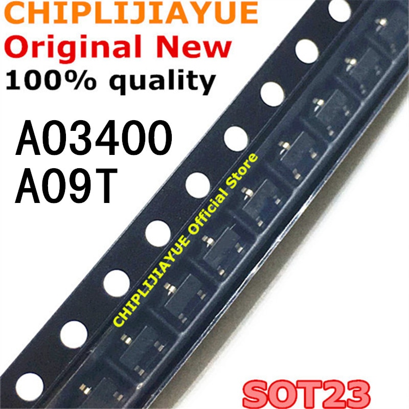 50pcs IC AO3400 SOT23 AO3400A SOT-23 A09T SOT23-3 SMD