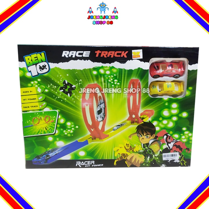 Mainan Anak Race Track Mobil Ben10