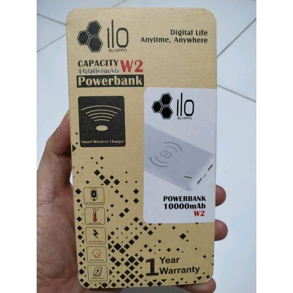 POWER BANK 10.000mAH ILO W2 by HIPPO