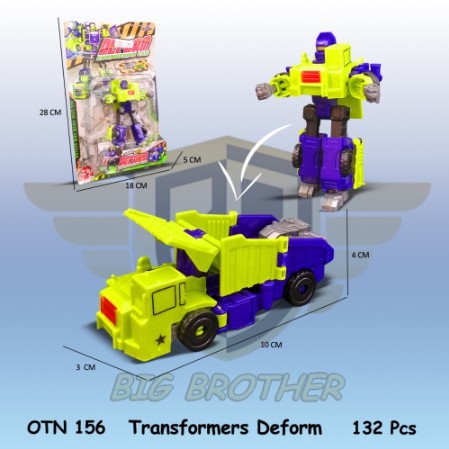 Robot Transformer Dump Truk Truck Excavator