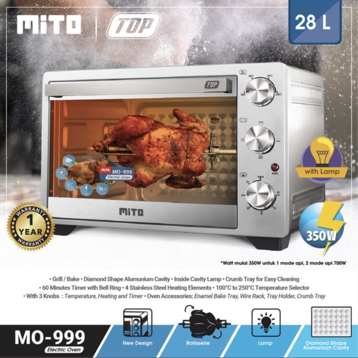 Jual oven mitochiba new 28L promo MO999//MO 999//mo999