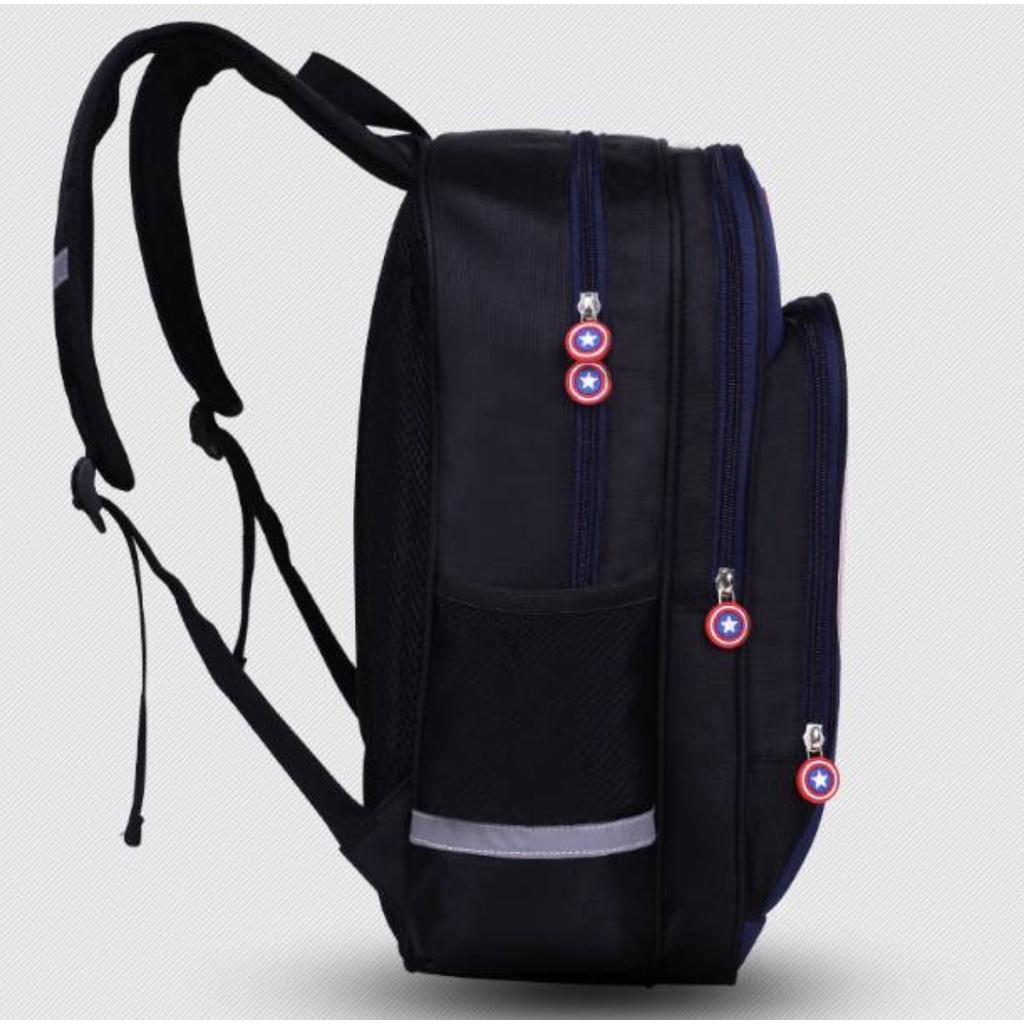 WWH17 Tas Sekolah Anak SD Ransel Tahan Air Captain Backpack Import TKM
