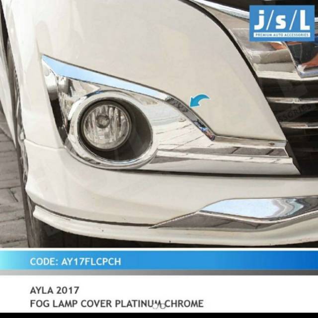 Cover Foglamp NEW AYLA 2017 platinum