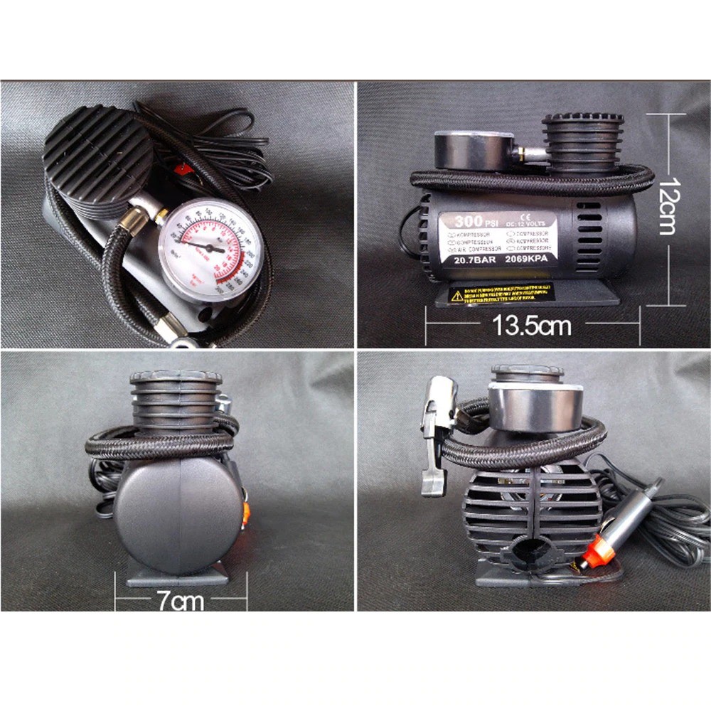 Mini Compressor 12V Pompa Ban Mobil Electric Pump 300PSI Elektrik