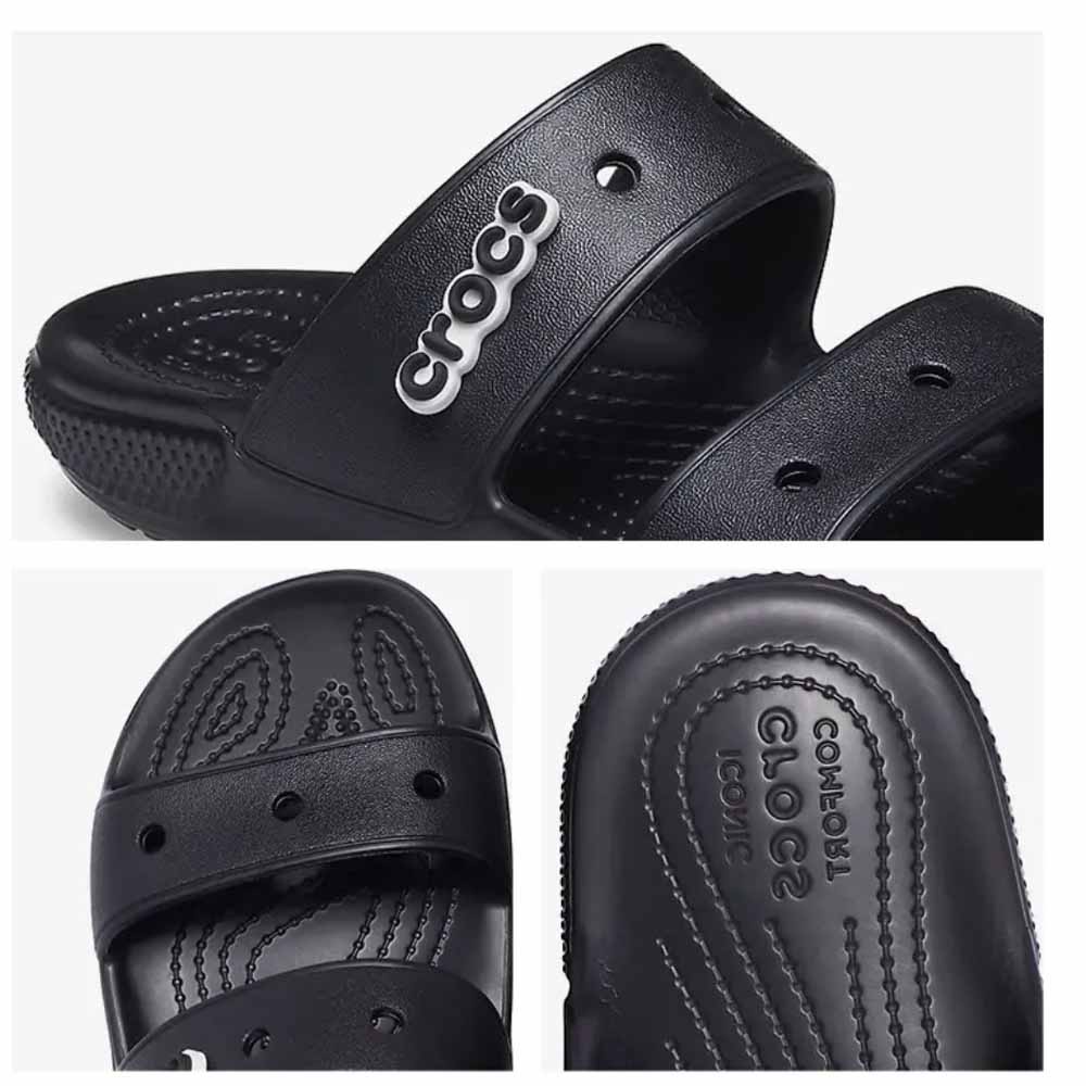 Sandal Crocs Classic Two - Strap Slide Sandals Pria dan Wanita Anti Air