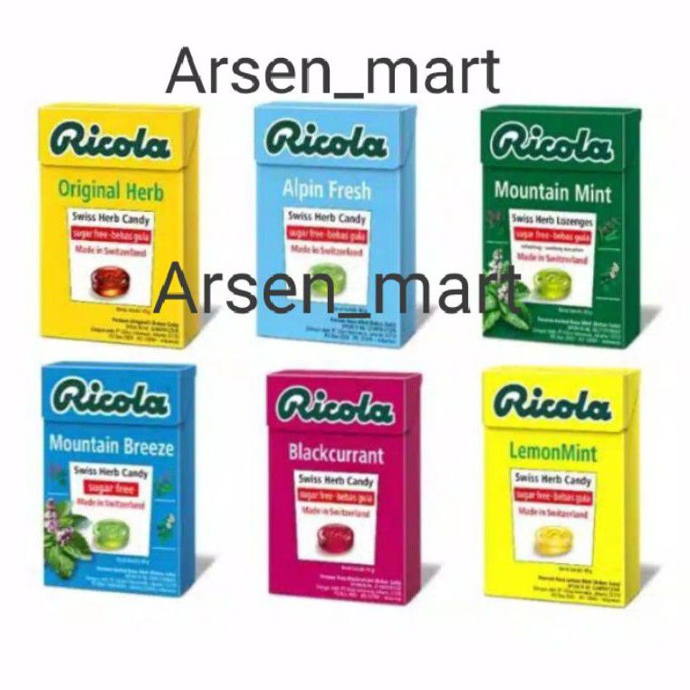 Ricola permen 45gram all variant
