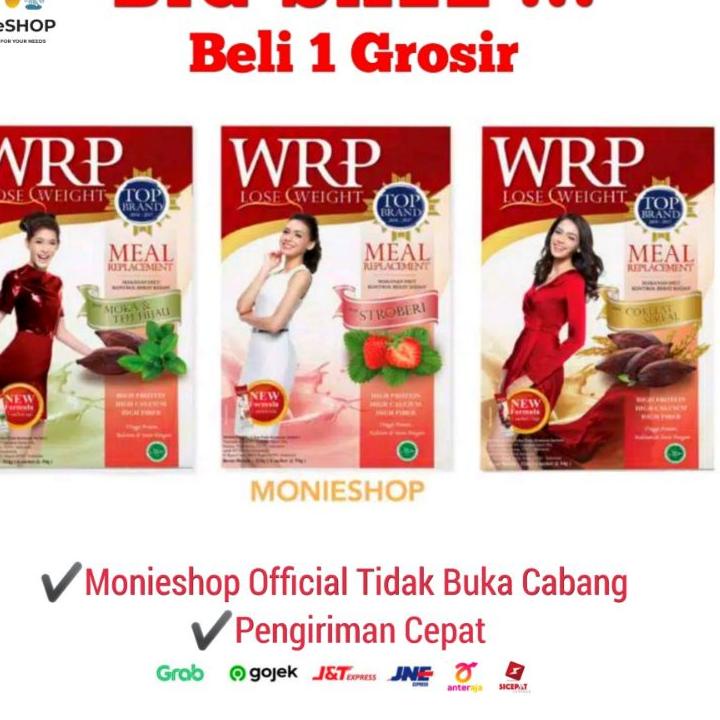 

♜ WRP Meal Replacement Lose Weight isi 6 Sachet COKLAT STRAWBERRY KOPI SEREAL MOCCA GREEN TEA DIET ➭